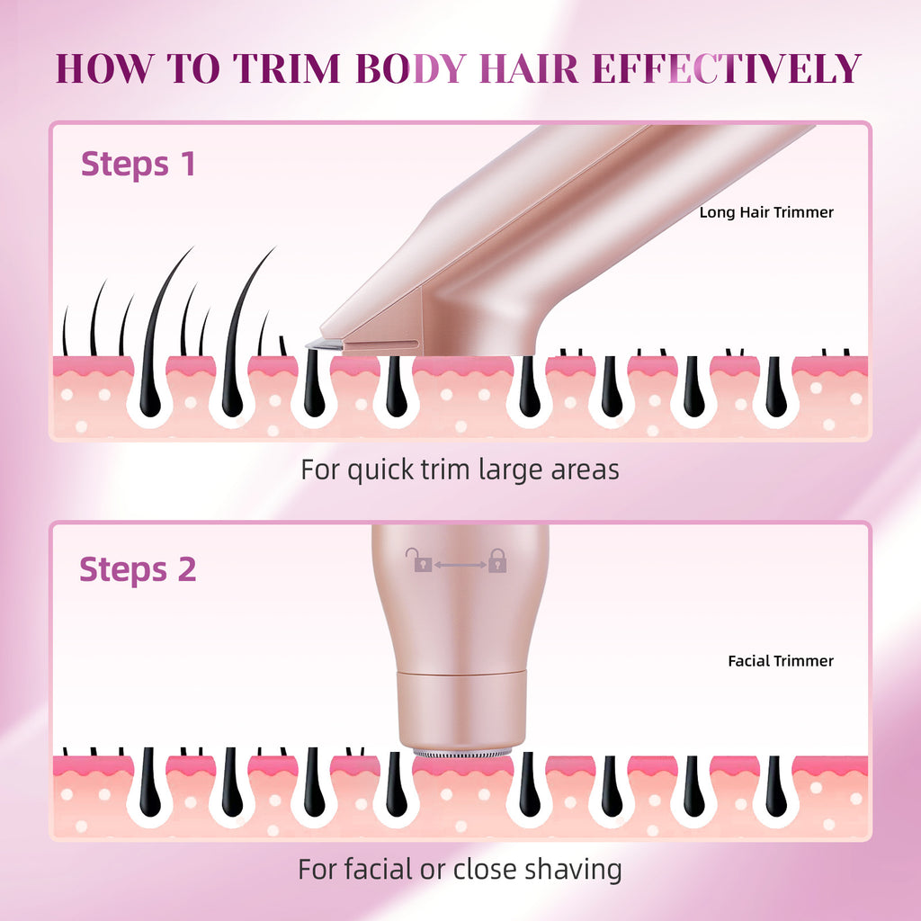BettrShave™ Rose Gold • 3-in-1 Body Groomer