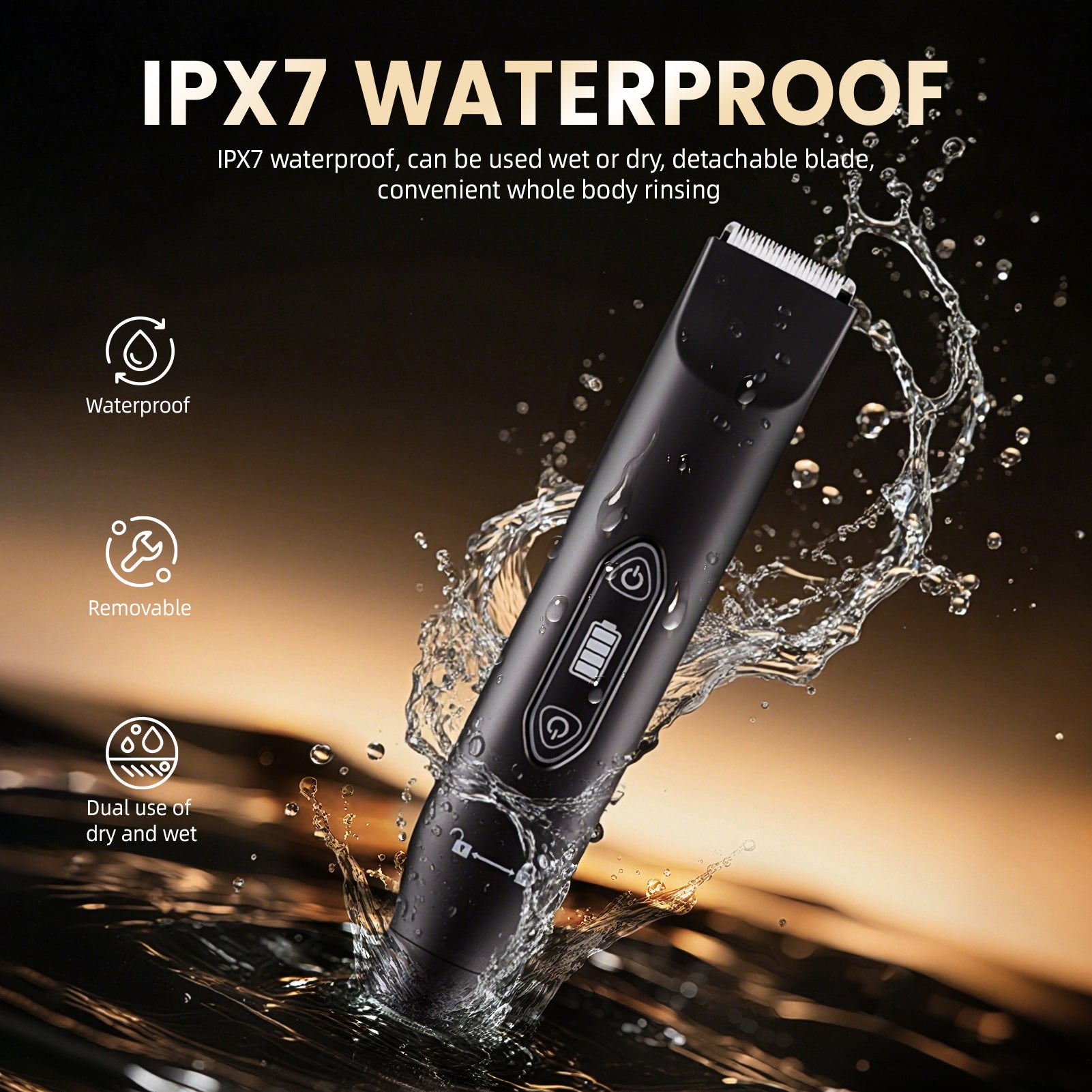 BettrShave™ Midnight • 3-in-1 Body Groomer