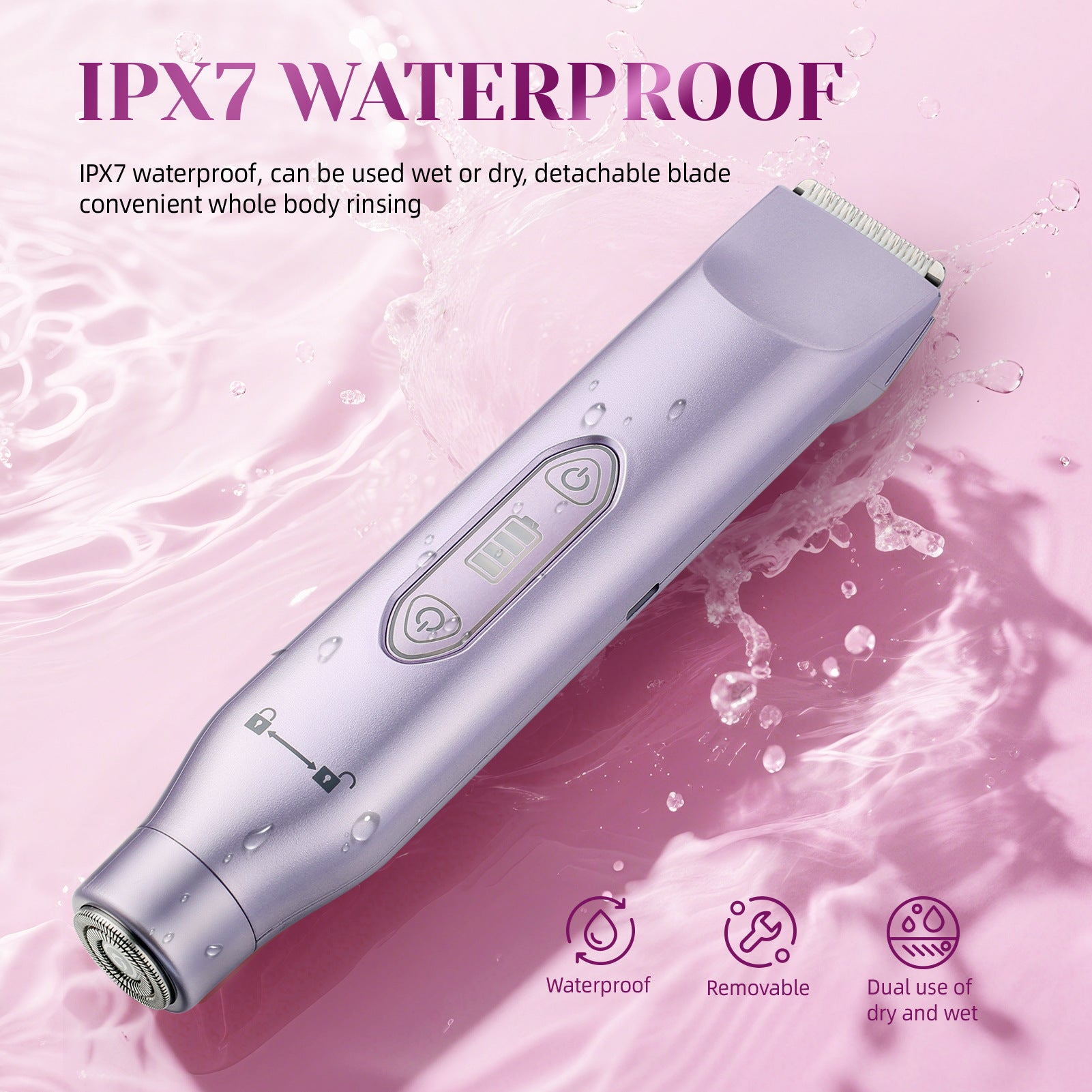 BettrShave™ Lavender • 3-in-1 Body Groomer